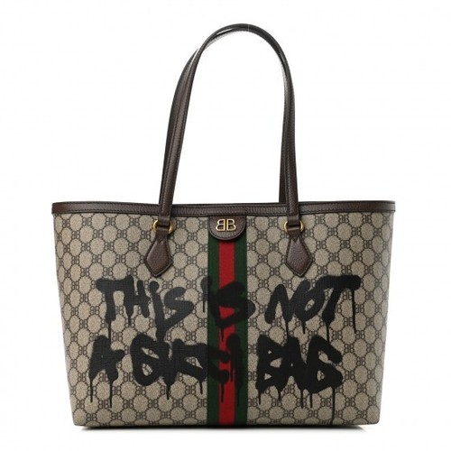 Gucci x Balenciaga The Hacker Project Graffiti Large Tote Bag