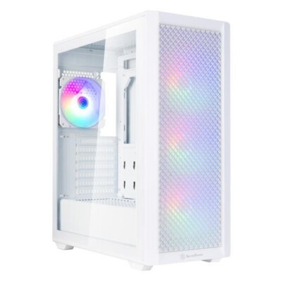 Silverstone SST-FA515XR-WG FARA 515XR Rainbow Lighting ATX Mid-Tower Chassis