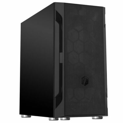 Silverstone FAH1MB 120mm MATX/Mini-DTX/Mini-ITX Steel Panel Case, Black