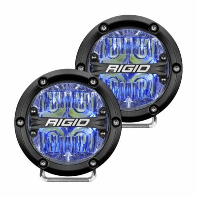 Rigid Industries  360-Series Round LED Lights - 4'' - Driving (Blue Backlight)