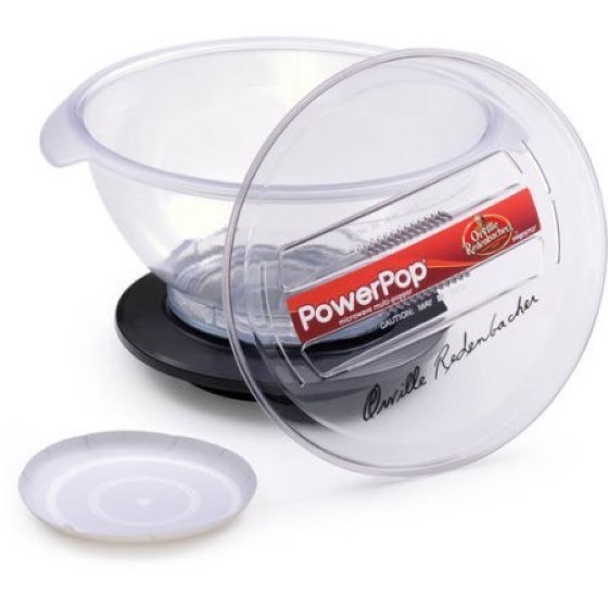 Power Pop Microwave Popcorn Popper 12cups Fresh Air Popped Quick As 2-1/2 Minute