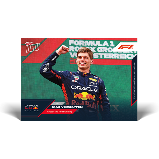 22 TOPPS MAX VERSTAPPEN フェルスタッペン 世界399枚 Max Verstappen World Champion Red Bull 2021 Topps Now