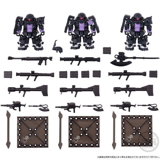 Bandai MOBILITY JOINT GUNDAM BLACK TRI-STARS ZAKU II HIGH