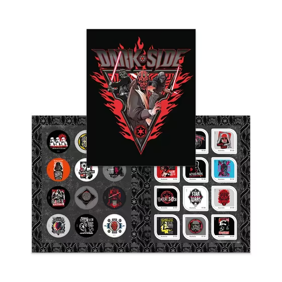 STAR WARS Dark Side◉Australia $1.50 x 12 Postage Stamp Pack◉Set◉+ 12 Stickers◉