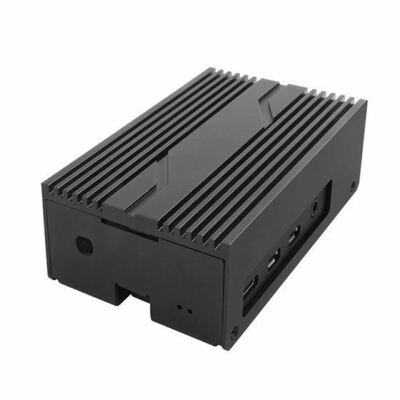 Silverstone PI02B (Black) Raspberry Pi 4B Model Wall Mount Aluminum Case