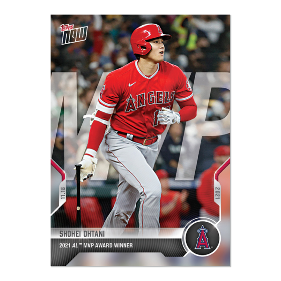 Shohei Ohtani - 2021 MLB TOPPS NOW Card OS-40 AL MVP AWARD