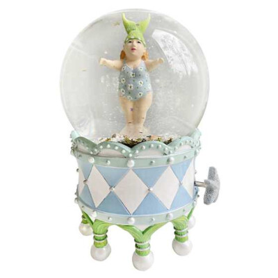 MacKenzie-Childs Patience Brewster Synchronized Swimmer Water Globe NEW in Box
