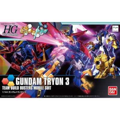 #38 Gundam Tryon 3 Гандам строит бойцов, пробует, Бандайское хобби, HGBF