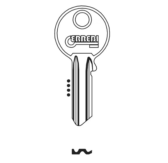 2X UNIVERSAL KEY BLANK FOR CUTTING SUITABLE FOR U4S , SILCA UL053 , JMA U-4I