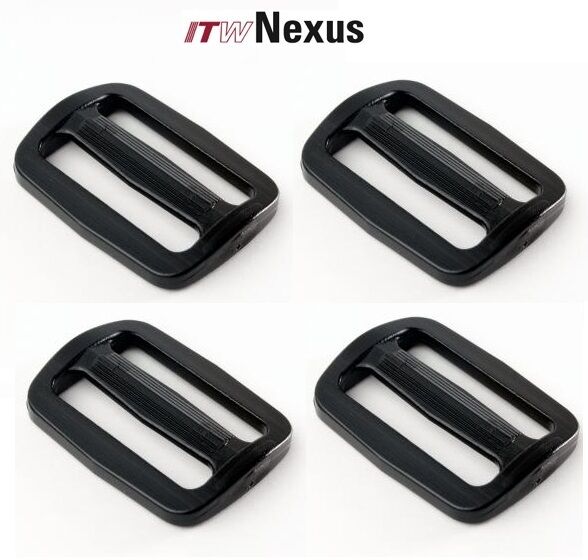 ITW Nexus Standard Triglide-3/4, 1, 1.5, 2 Inch-4 Pack-Black-Coyote-Tan