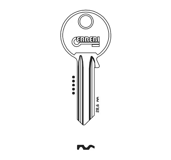 2X MILA KEY BLANK FOR CUTTING SUITABLE FOR U5DL,SILCA MIL1,JMA MI-1D,ORION ML10