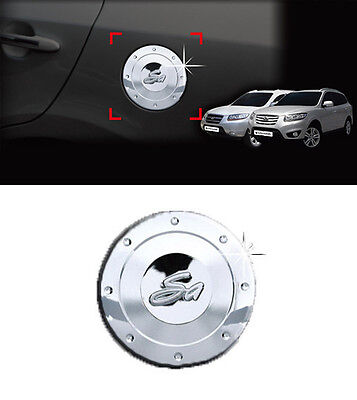 Chrome Fuel Gas Cap Molding Cover Trim 1p For 2007 2012 Hyundai Santa Fe