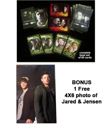 Supernatural Season 2 Trading Cards Set  4X6 Photo Jensen Ackles Jared Padalecki