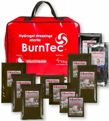NAR BurnTec Dressing Burn Kit w/ Eleven Various Pads and Carry Case 80-0361