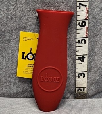 Lodge Silicone Hot Handle Holder - Red Heat Protecting New! Protects Up To 450°F