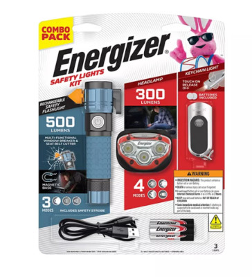 Energizer 3-Piece Safety Lights Kit (COMBO PACK)