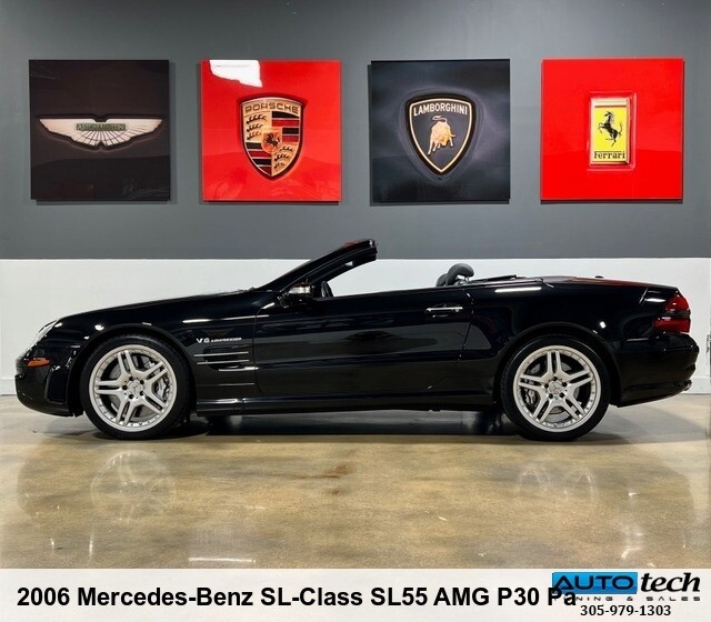 Owner 2006 Mercedes-Benz SL-Class SL55 AMG P30 Package Black RARE!