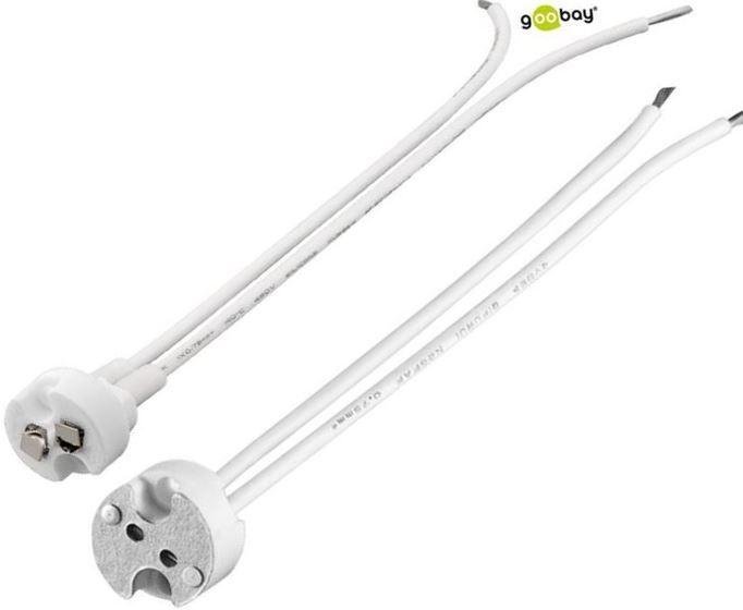 Halogen Lampenfassung G4 / Gx5,3 / Gy6,35 KeramikgehÃ¤Use 10- 15 Cm Siliconkabel