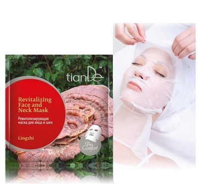 TianDe Pro Comfort Lingzhi – Mascarilla Rostro y Cuello Anti-Edad, 1 ud