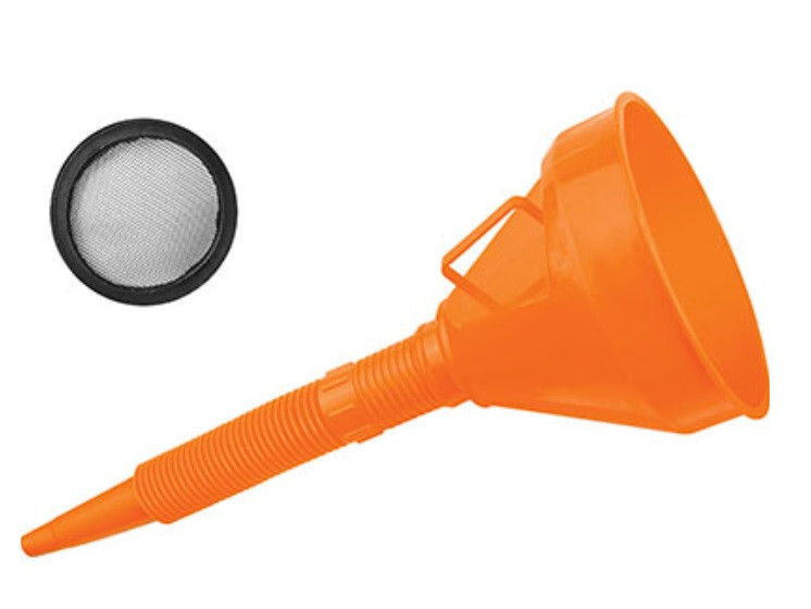IMBUTO IN PLASTICA CON MANICO TUBO BECCUCCIO FLESSIBILE E FILTRO 250 mm WOKIN