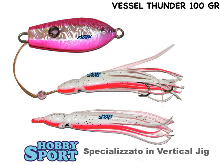 INCHIKU GEKIGAMI VESSEL THUNDER 100gr TUNGSTEN JIG PINK PESCA MARE BARCA PAGELLO
