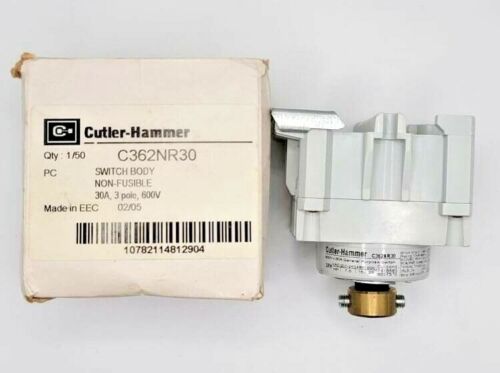 CUTLER HAMMER DISCONNECT SWITCH BODY C362NR30 NON FUSIBLE 30A 3POLE 600V