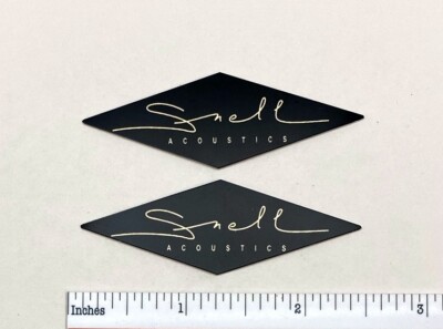 Snell Acoustics Type K K5 Diamond Speaker Grill Badge Logo Custom Made PAIR