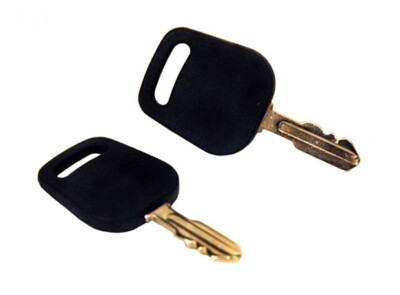 Mower Ignition Switch Key fits John Deere D Series - D100 120 130 140 ( 2 pack)