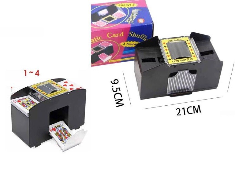 Mischia Carte Automatico Elettronico Card Shuffler Per 4 Mazzi Carte Poker cir
