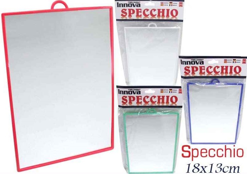 Specchio Innova 18x13cm Perfetto Cura Persona Trucco MakeUp Bagno Donna moc