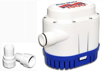 Rule Bilge Pump RM1500A Automatic Submersible; 1500 Gallon Per Hour Flow Rate