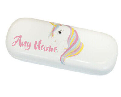 Personalised Any Name Cute Unicorn Children's Glasses Case