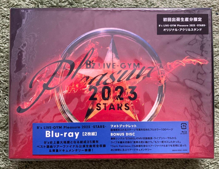 ミュージック 1 2Blu-ray B&#39;z LIVE-GYM Pleasure 2023 B'z LIVE-GYM Pleasure 2023 -STARS-(2Blu-ray) : B'z