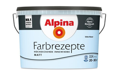 Alpina Wandfarbe Farbrezepte Stilles Wasser matt 2,5 L