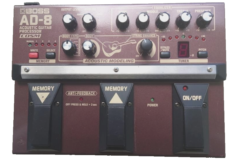 ギター BOSS AD-8 Boss AD-8 Acoustic Guitar Processor Pedal | Sweetwater