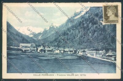 Verbania Formazza Nevicata Valdo cartolina ZQ8306