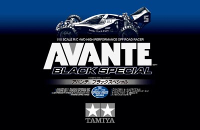 Tamiya 47390 1/10 RC Off Road 4WD Buggy Avante (2011) Black Special Edition