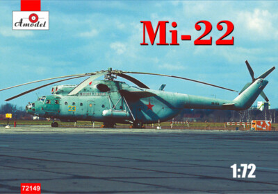 AMODEL 72149 Soviet helicopter Mil Mi-22 Airplane Scale 1/72 - Plastic model kit