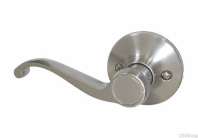 Satin Nickel Door Lever Locks Handle Passage Privacy Keyed Entry Brushed Nickel