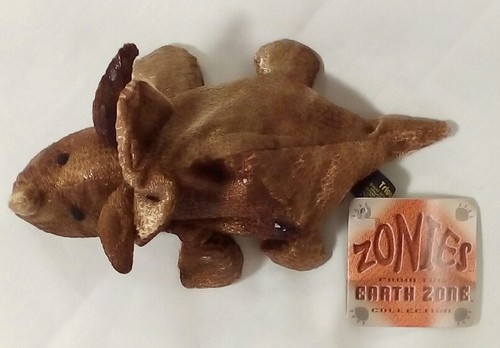 TRIGGOR Triceratops Dinosaur NEW w TAGS Bean Bag Plush by RUSS ZONIES EARTH ZONE