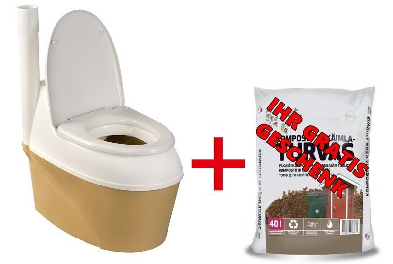 Agande Campingtoilette Komposttoilette Gartentoilette Trockentoilette Torf Biowc
