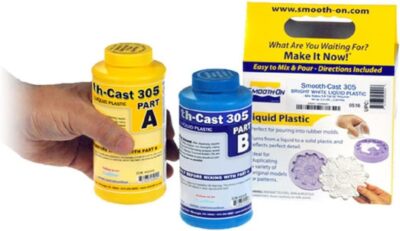 Smooth-Cast 305 - Plástico líquido blanco brillante de viscosidad ultrabaja - Unidad de pinta