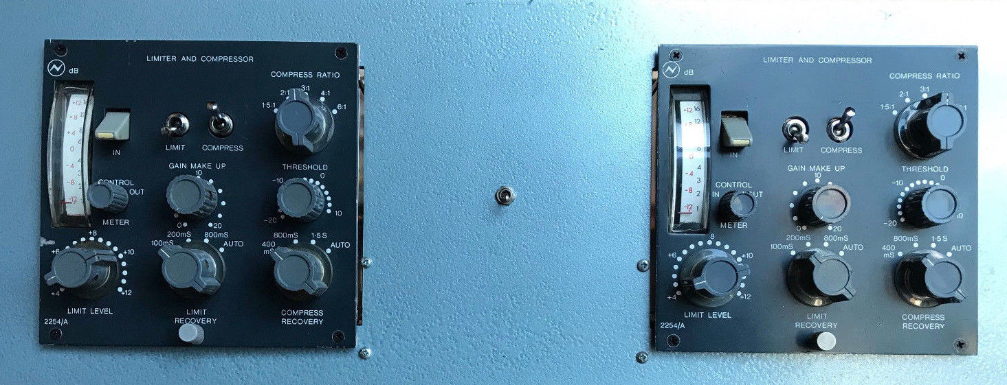 NEVE 2254 E Stereo Racked Vintage Pair with Power Supply BBC Audix CalrecAM6/17A