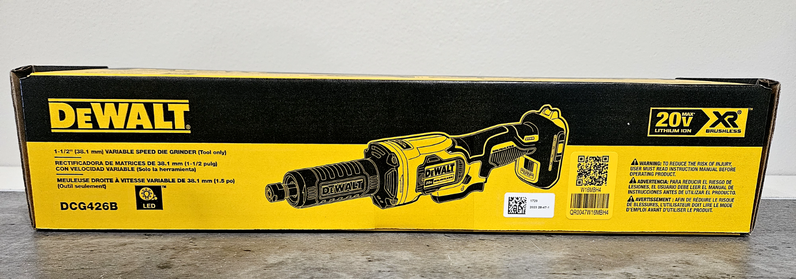 NEW! DeWALT DCG426B 20V Cordless 1-1/2" Variable Speed Die Grinder