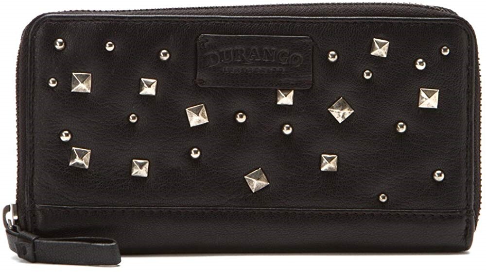 Durango 166980 Womens Demi Monde Casual Leather Continental Wallet Black