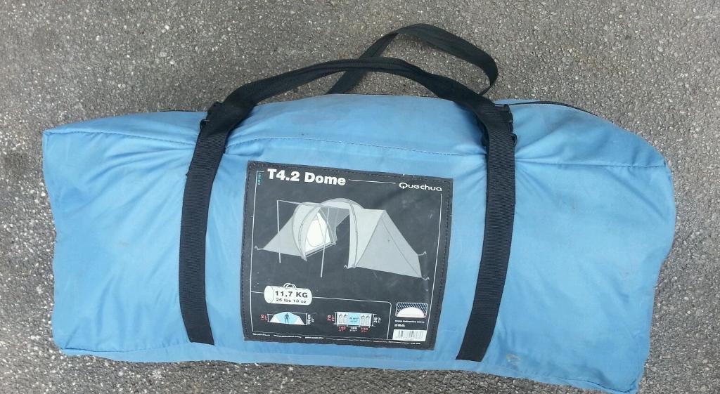 T4.2 dome quechua 4 man tent in very good condition! Easy to set up. Can deliver or post! in