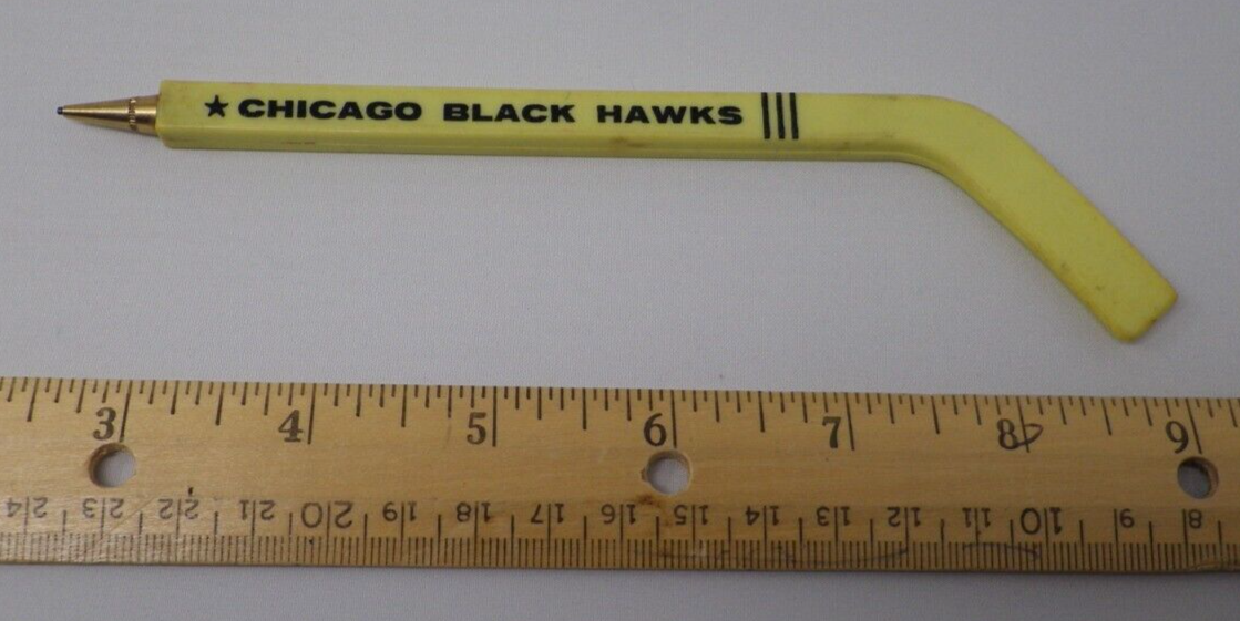 Vintage Chicago Blackhawks Hockey Stick Mechanical Pencil Made in USA