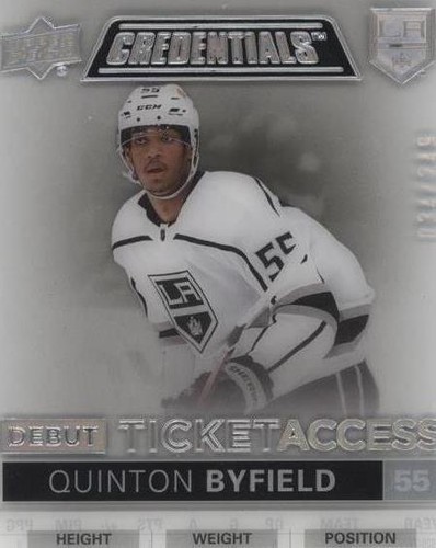 2021-22 Upper Deck Credentials - Quinton Byfield #DTA-QB