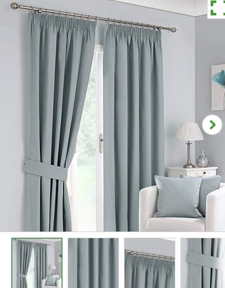 Blackout Curtains blackout curtains 90×90 : DUNELM MILL DUCK EGG THERMAL / BLACKOUT CURTAINS 90 X 90 (TWO ...