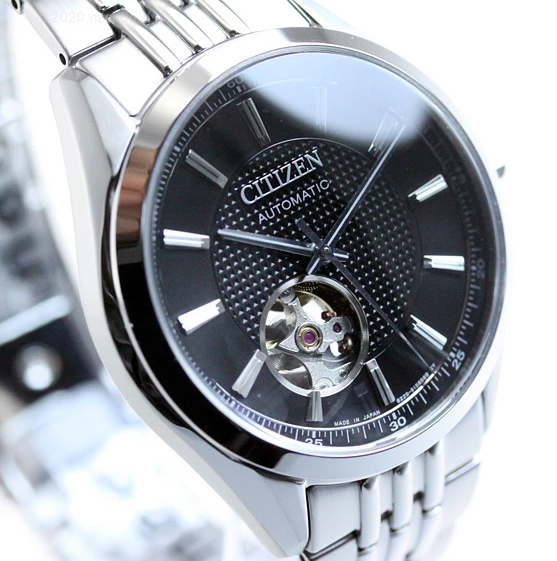 Pre-owned Citizen Black Dial Automatic Mechanical Men's Watch Nh9110-81e